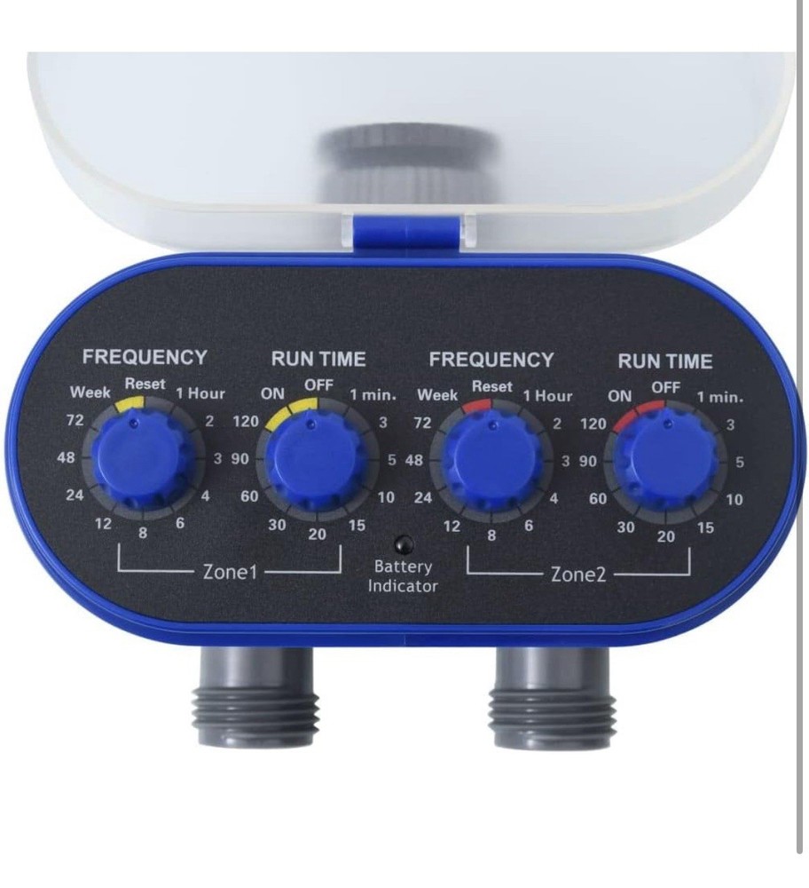 Water Timer Automatic Electronic Garden Two Outlet irrigation Controller System
