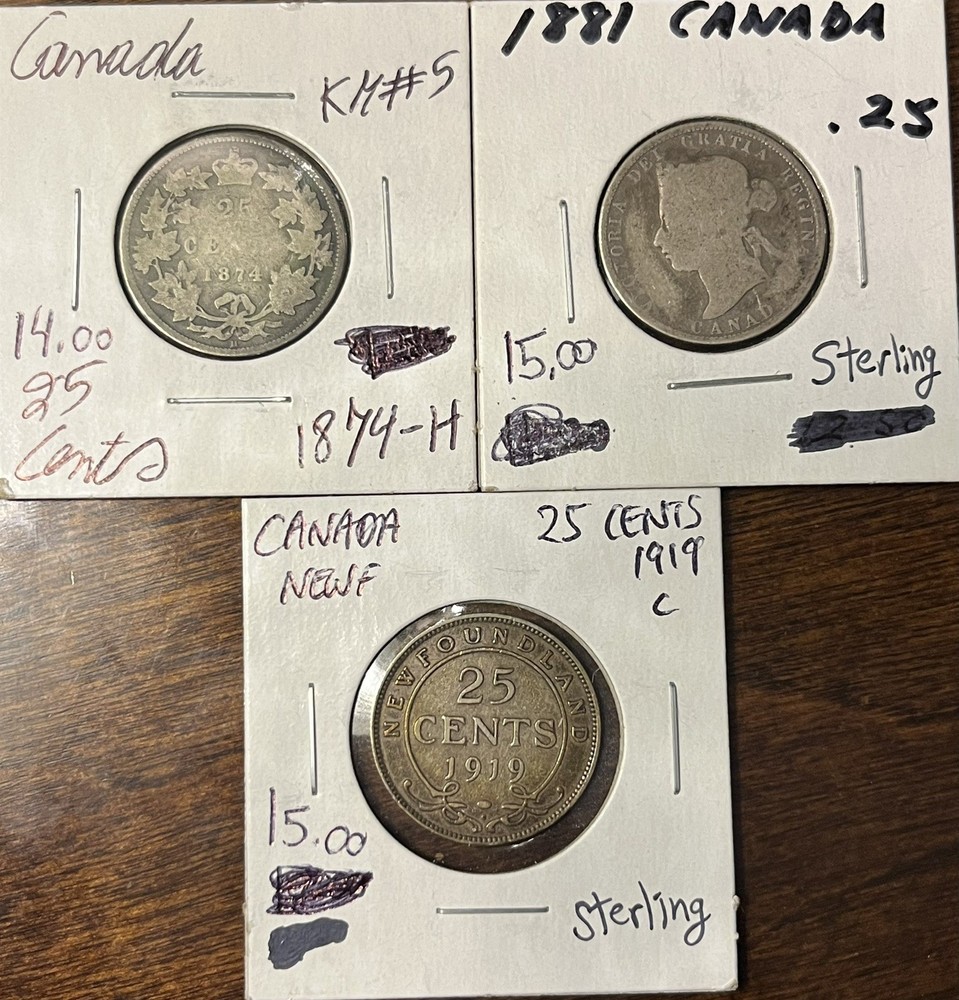 Canada 25 Cents Lot