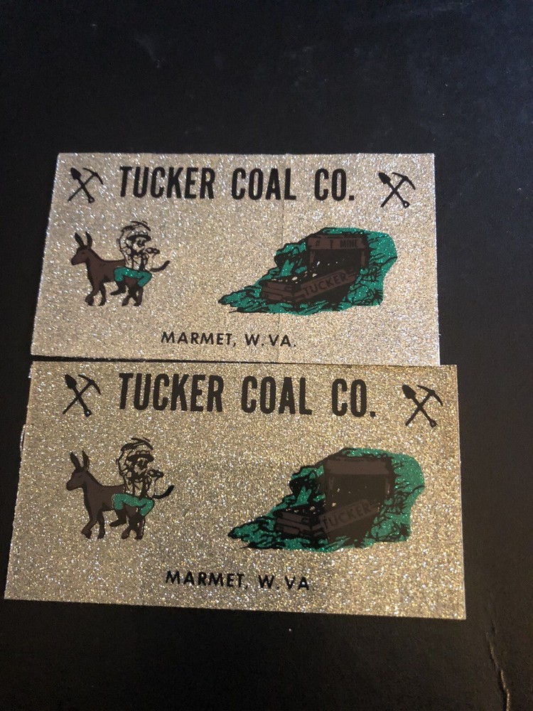 coal mining stickers nice older coal company