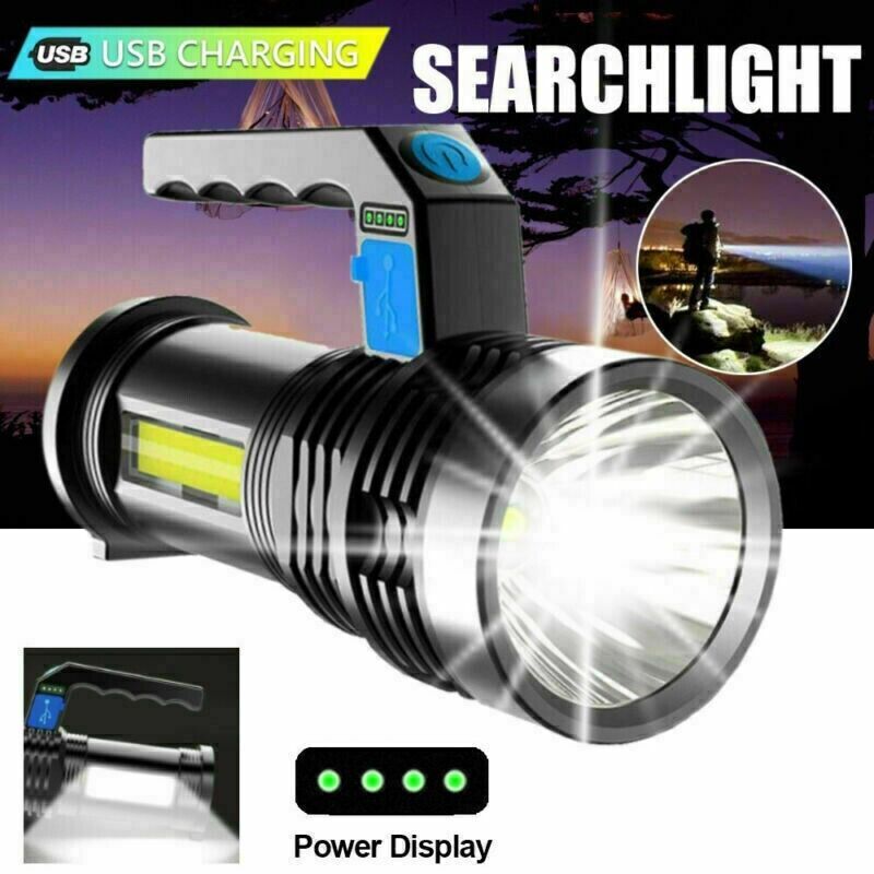 Super Bright 22000000LM LED Flashlight High Powered Torch USB Rechargeable Lamp