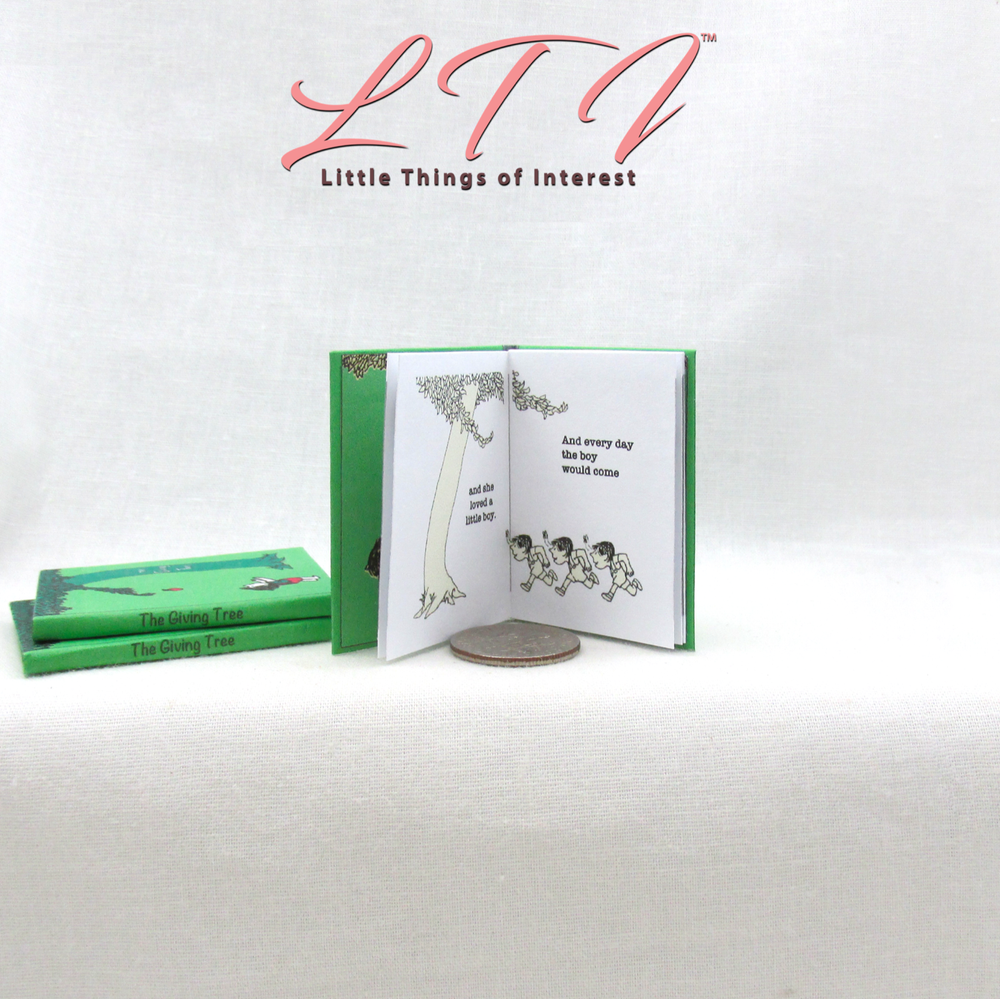 1:6 Scale THE GIVING TREE Miniature Playscale Readable Illustrated Book
