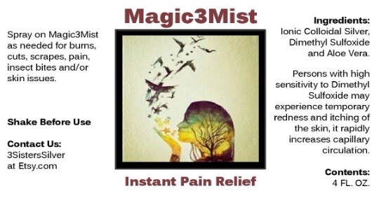 3 Sisters Silver Magic3Mist- 4 oz. Mist Spray