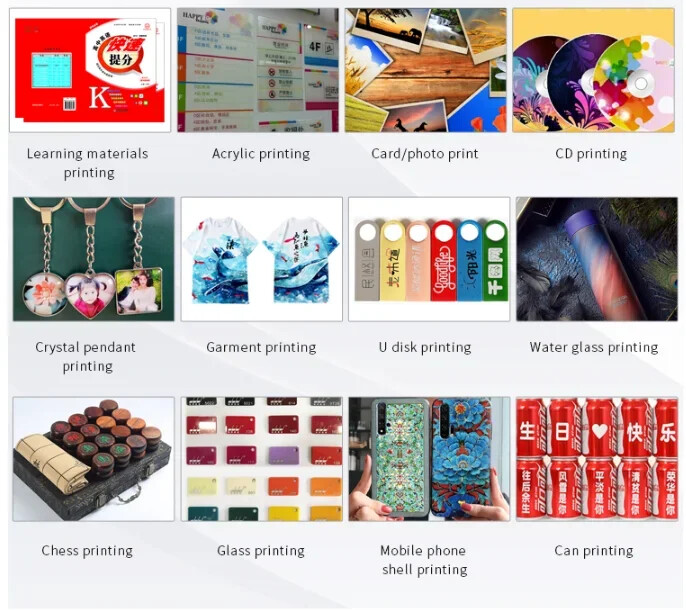 🔥SIHAO A3 UV Flatbed Automatic Label Printer Effect Varnish Machines For Metal