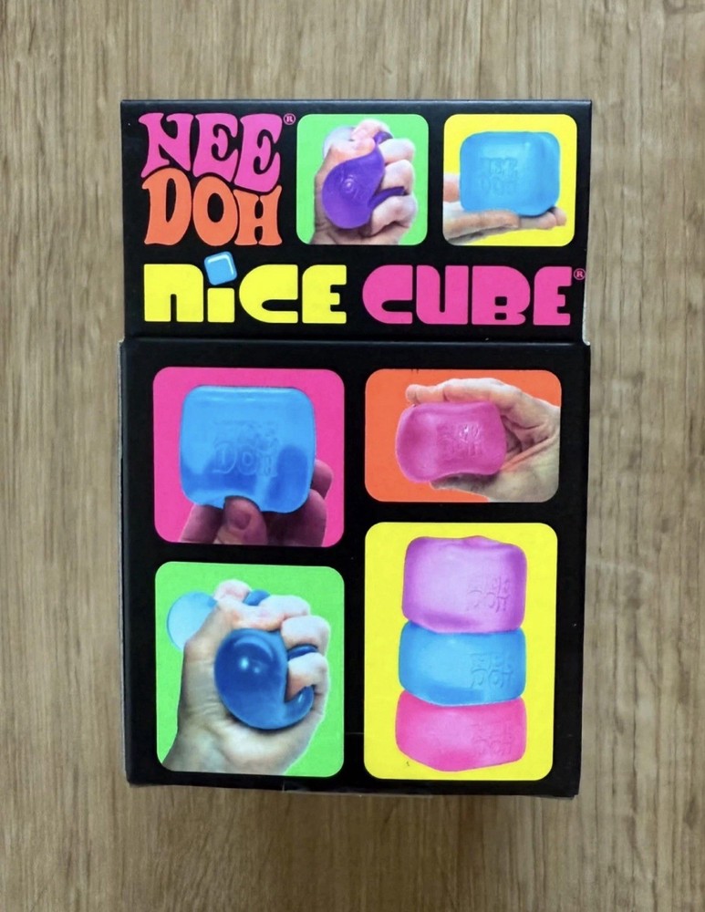 Nee Doh Nice Cube - Super Solid Squish! (Purple) - Brand New/Factory Sealed!