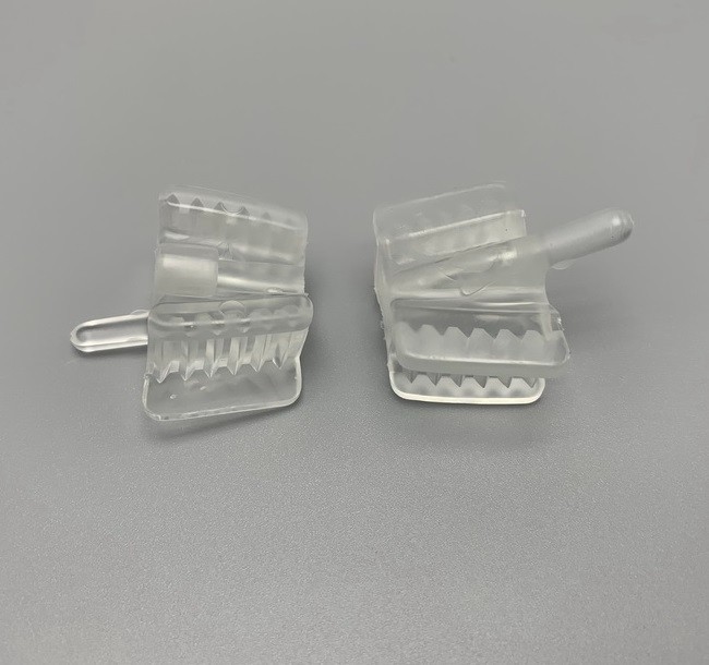 10x Dental Bite Block Rubber Mouth Props Opener with Saliva Ejector Suction tube