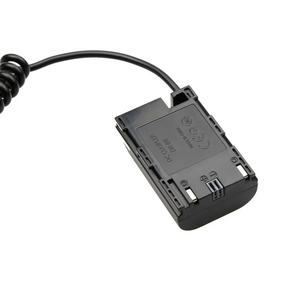 Decoded LP-E6 Dummy Battery DR-E6 DC Coupler Cable For Canon 6D 6D2 60D 70D 80D