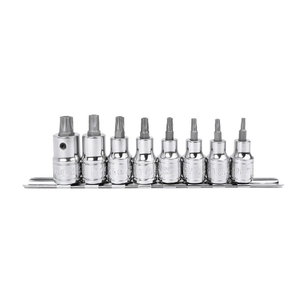 Genius Tools 8 Piece 1/2" Dr. Pentacle Bit Socket Set - BS-408PE