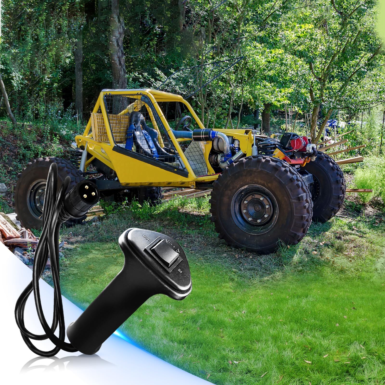 3 Prong Winch Remote Controller 12V 1.5M Wired for 6000-12000LB Winches