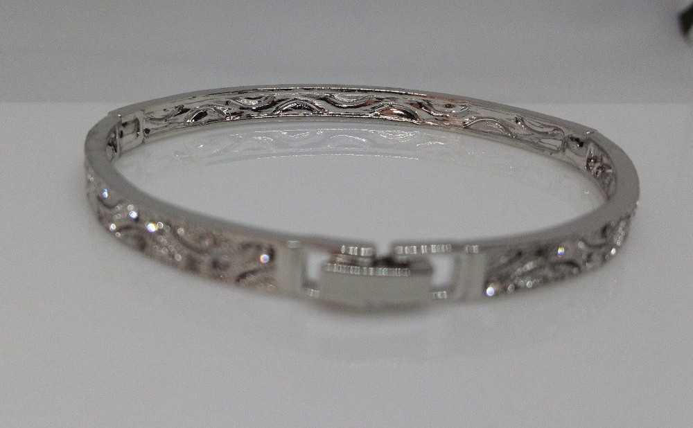 Wedding/Formal Bracelet Set With Clear Stones