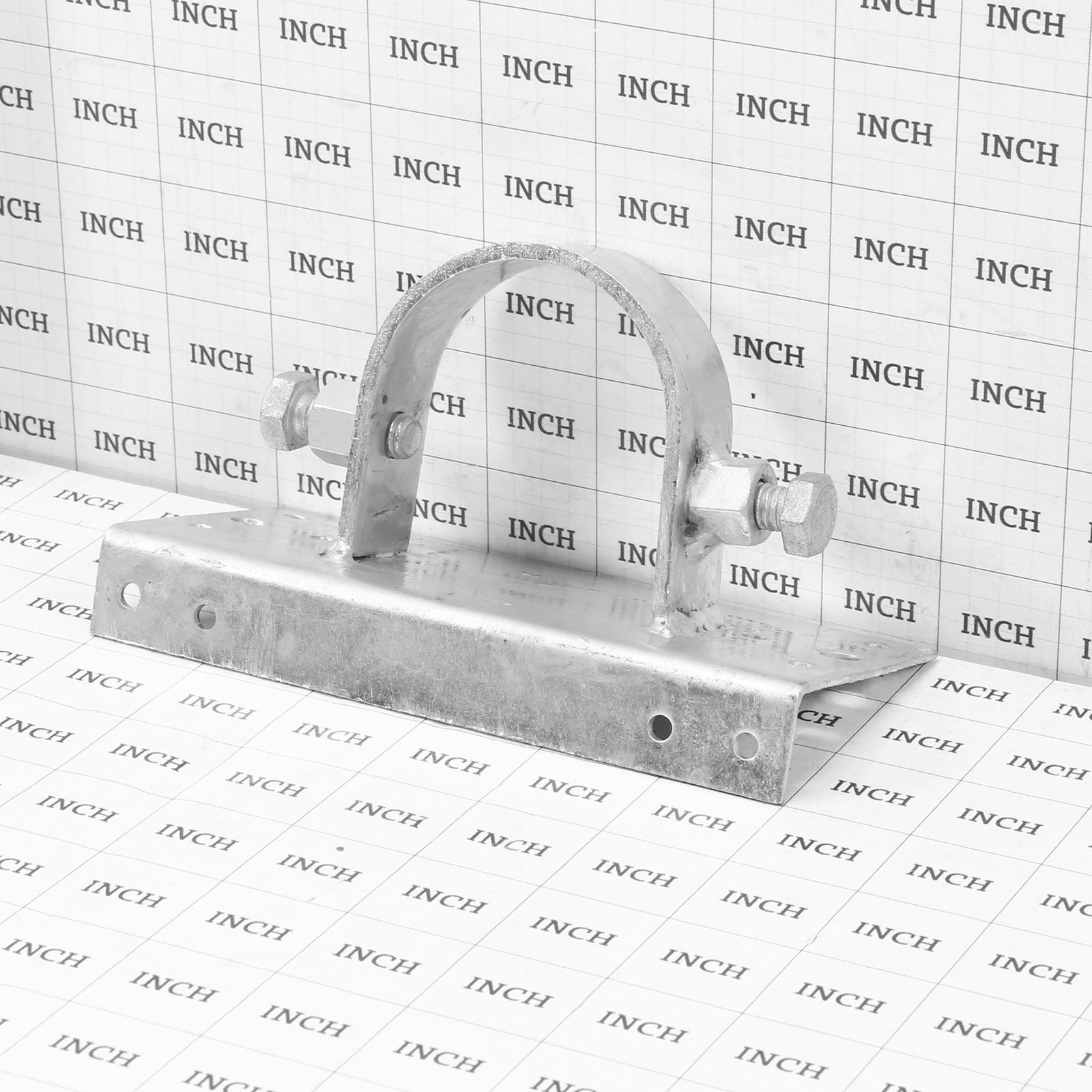 Chain Link Fence 2 1/2" [2 3/8" OD] x 6" Wood to Steel Post Adapters (Set of 4)