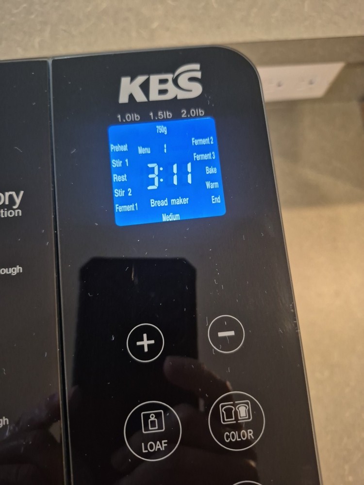 KBS MBF-010 Stainless Steel Bread Machine..Tested!
