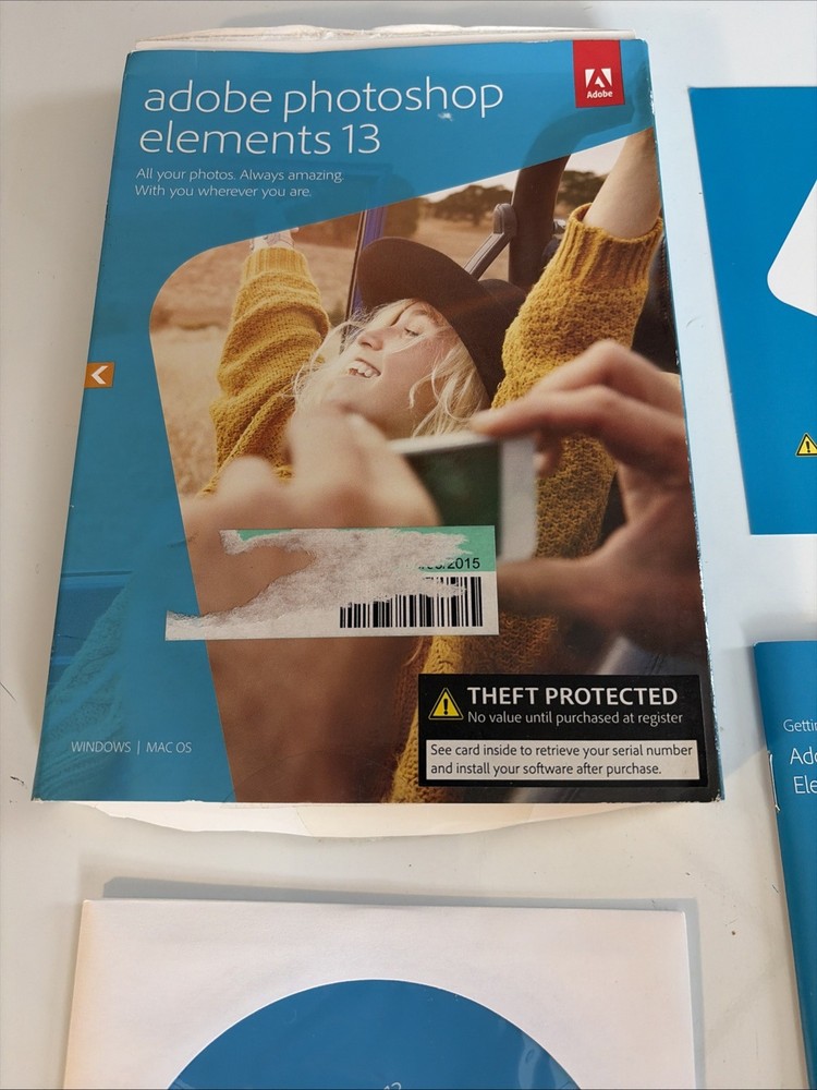 ADOBE PHOTOSHOP ELEMENTS 13 (2014, Retail) WIN/MAC