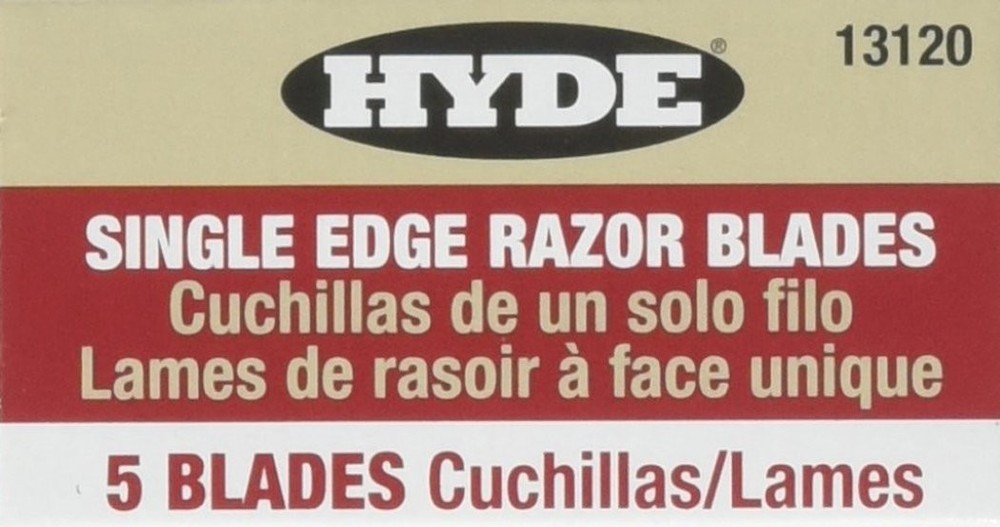 Hyde Tools 13110 10PK SGL Edge Blades, Red