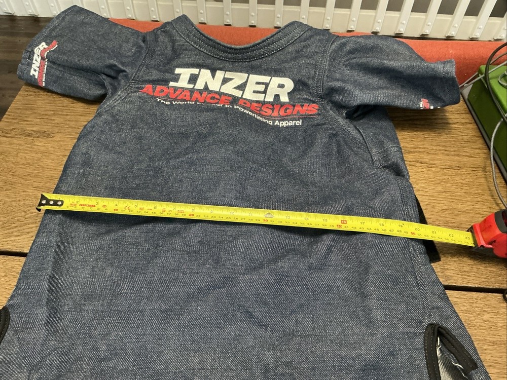 Inzer Advance Designs Double Layer Denim Bench Shirt Adjustable Straps