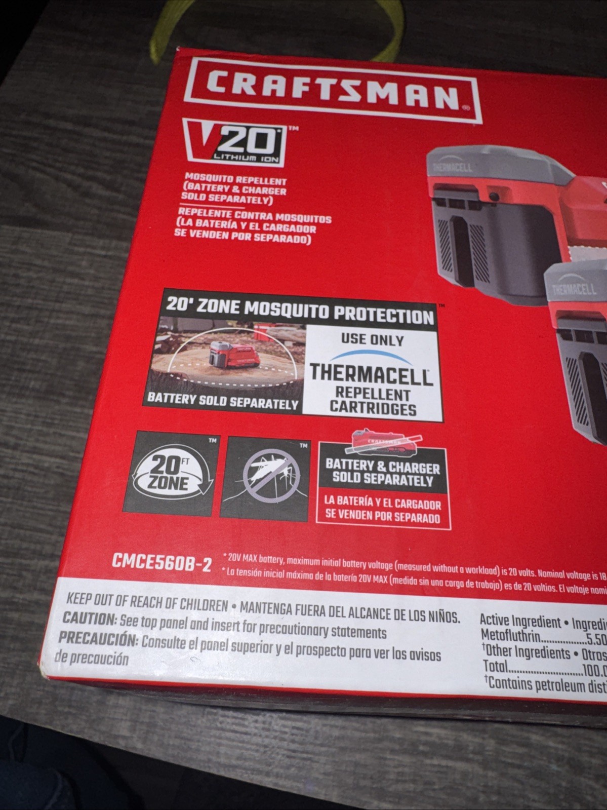 Craftsman V20/20V Repellent 2 Pack CMCE560B2 ~ Battery & Charger Sold Separately