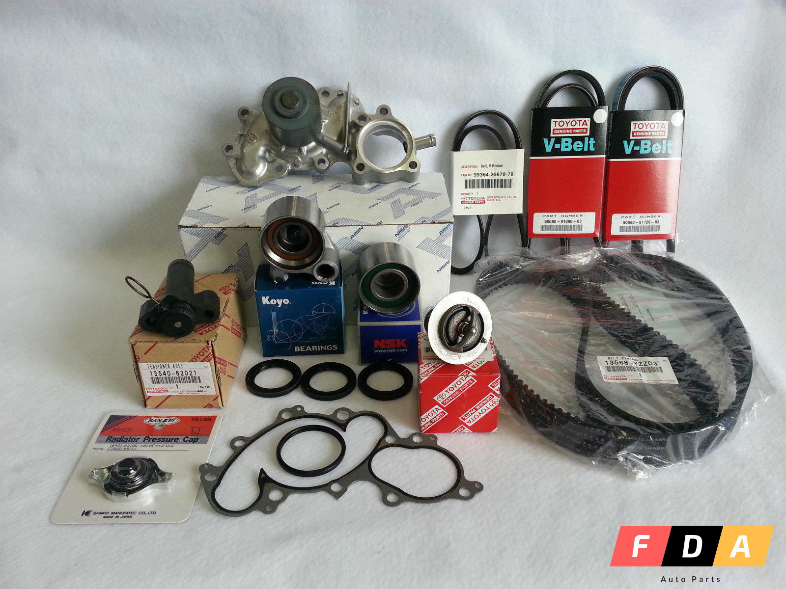 GENUINE/OEM TIMING BELT & WATER PUMP MASTER KIT FOR TOYOTA 3.4L V6