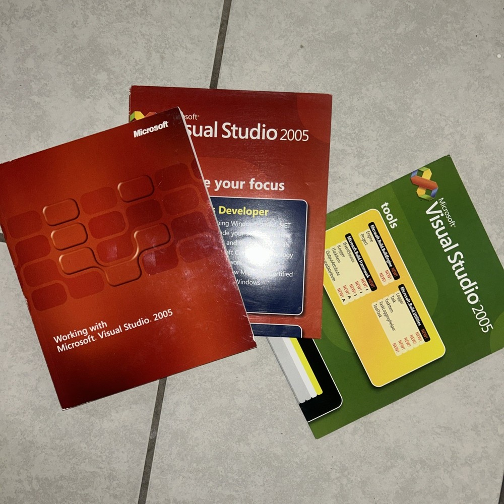 Microsoft Visual Studio 2005 BOOK & (2) POSTERS Only!