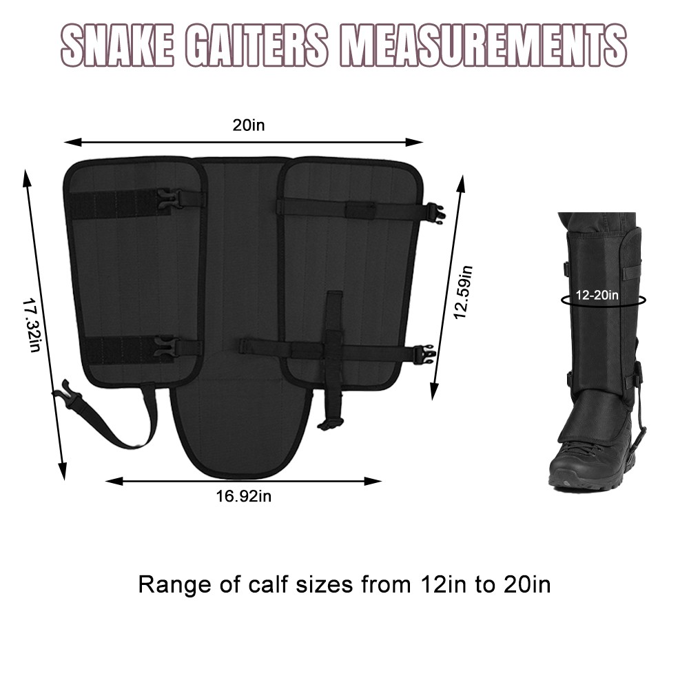 Snake Guards Gaiters Leggings Anti Bite Chap Waterproof Protector for Hiking