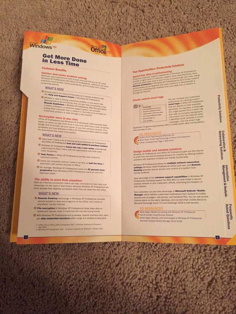 Microsoft Parner Guide Windows XP Pro Office XP Resources Kit