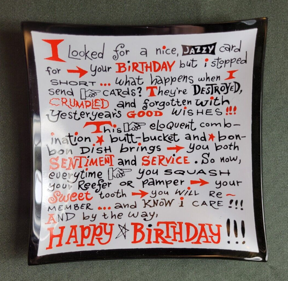 Birthday Gift Ashtray/Dish