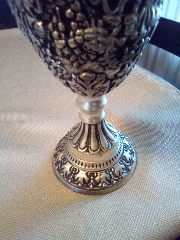 Vintage Bronze with Silver Plate Pitcher