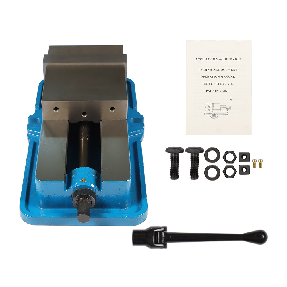 6" Lockdown CNC Milling Machine Vise .002“Precision