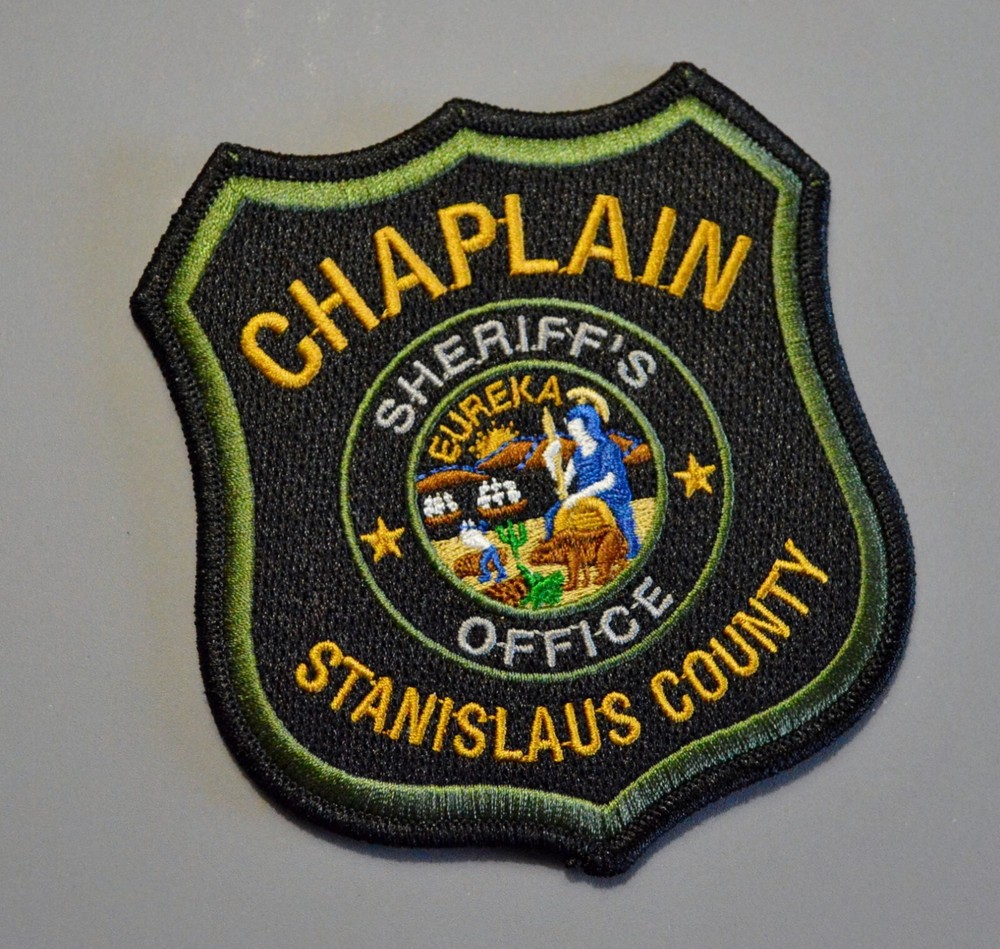 Stanislaus County California Sheriff Chaplain Patch ++ Mint CA