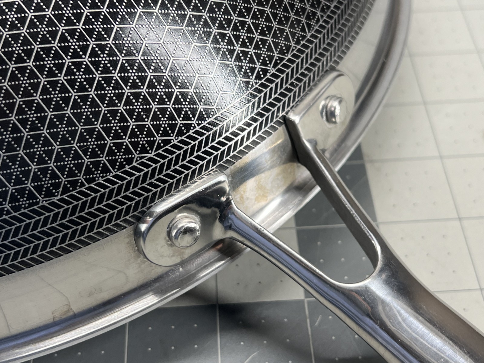 HexClad Hybrid Nonstick 12-Inch Wok Frying Pan (No Lid) - Used!