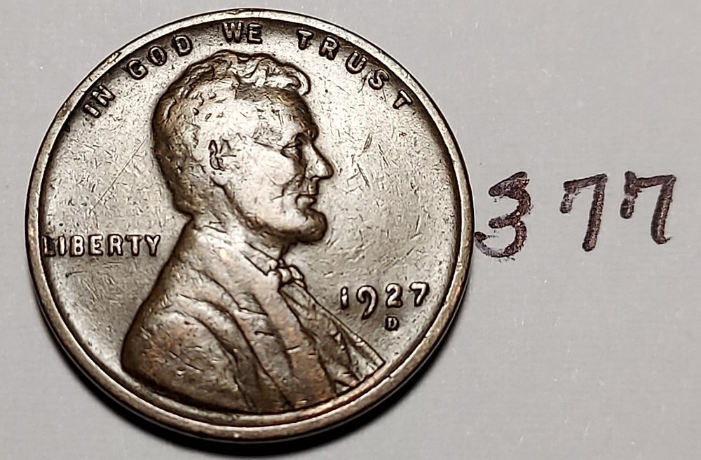 1927-D Lincoln Wheat Cent #377