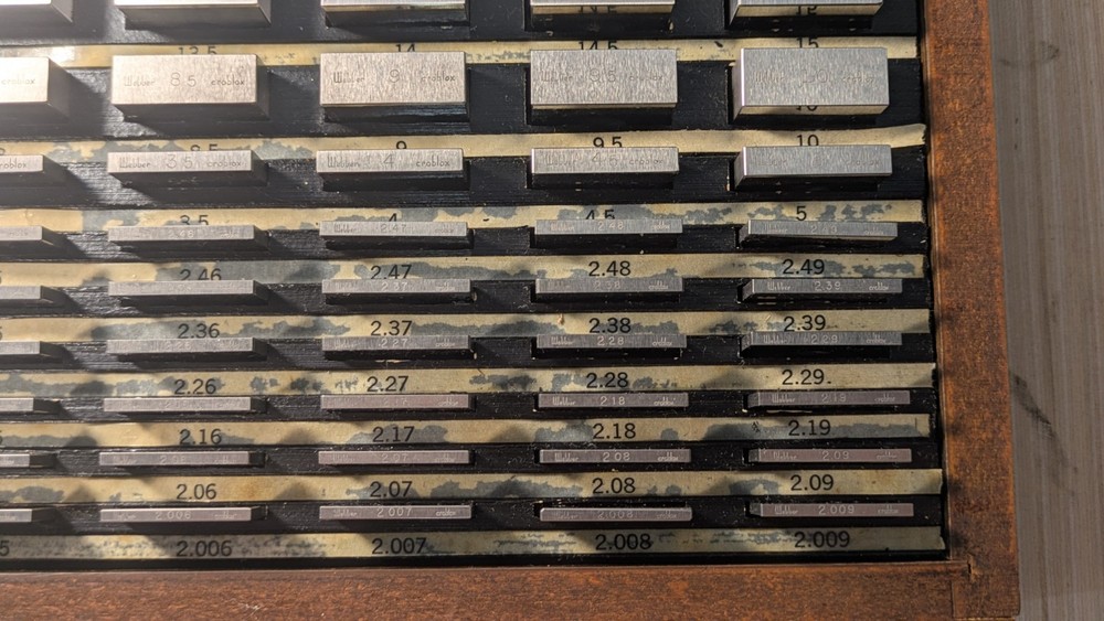 STARRETT WEBBER Gage Block Set in Original Box No Missing Pieces