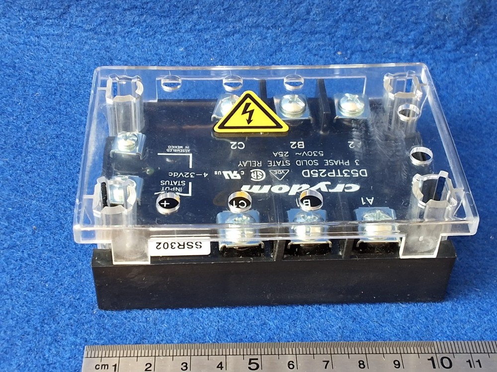 Crydom D53TP25D 3 Phase Solid State Relay 530V 25A 4-32VDC