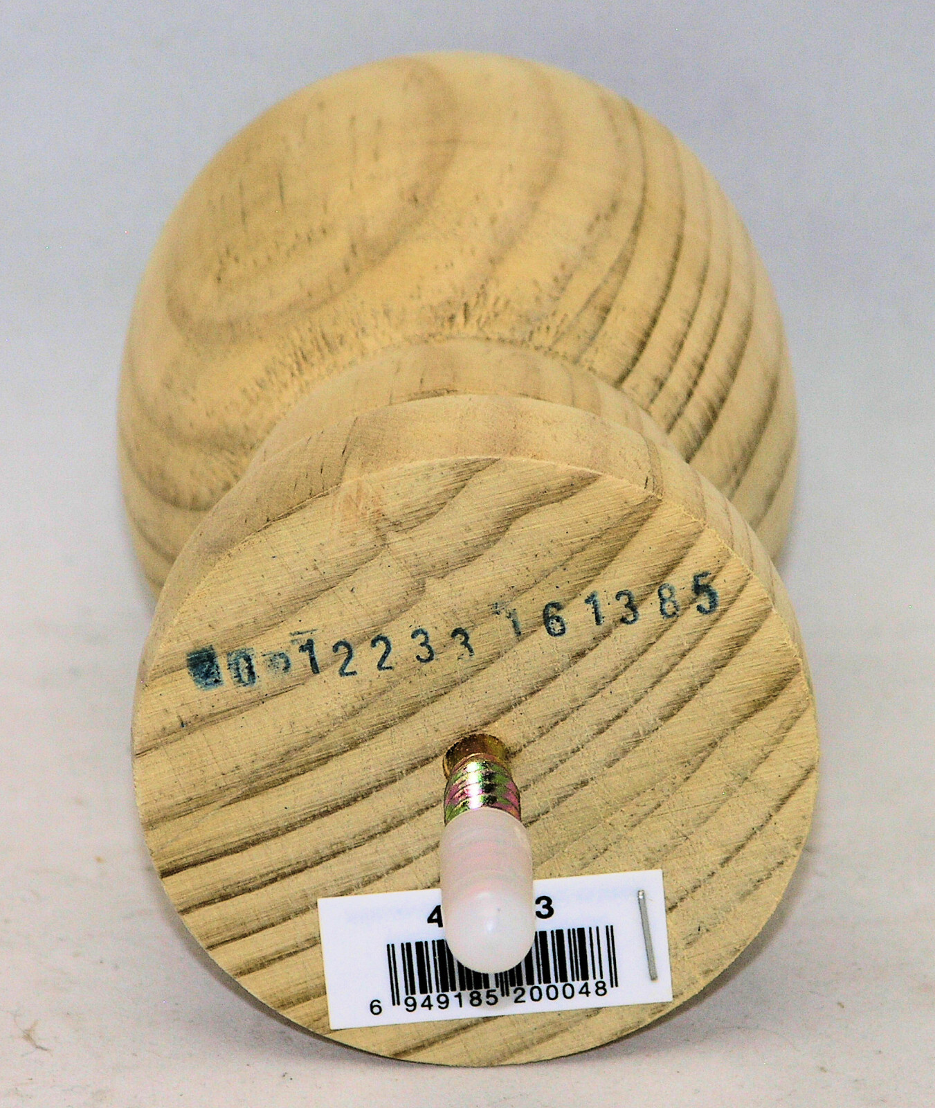 4 in. x 4 in. Pressure Treated Unfinished Pine Ball Top Finial - Fence Post Top