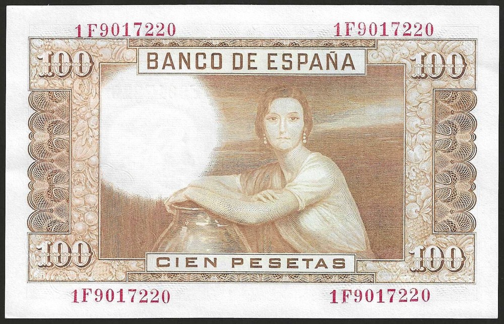 SPAIN, 100 Pesetas 1953 P-145a ☆☆☆ UNC ☆☆☆