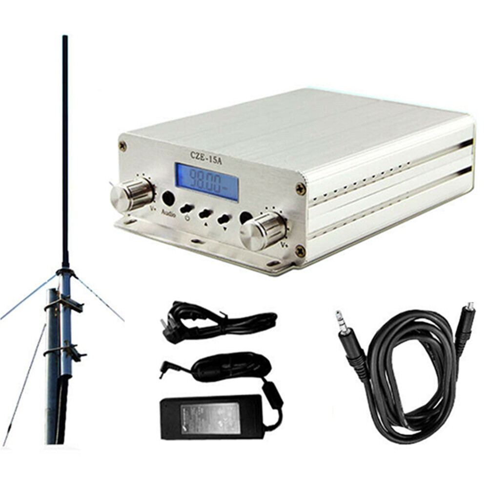 2/15W FM Radio Transmitter Broadcast Wireless Stereo Station 88-108Mhz CZE-15A