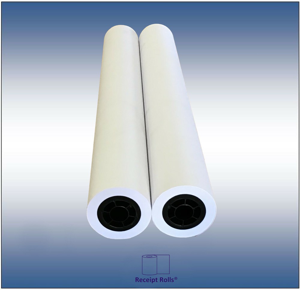 30" x 300' CAD Ink Jet Engineering Plotter Paper Rolls 92 Brightness 2 Rolls