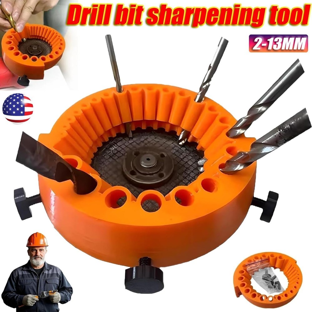 Angle Grinder Drill Bit Sharpener Power Drill Bit Grinding Tool for 2 to 13mm