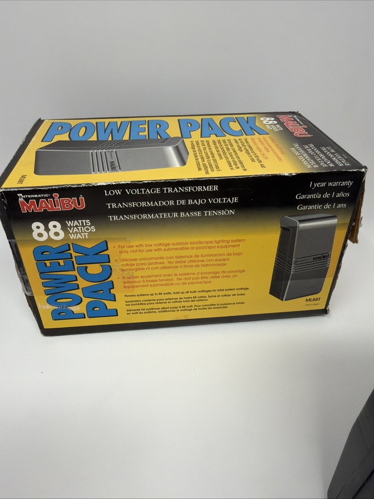 Intermatic MALIBU ML88T 88w Power Pack Timer Low Voltage Transformer EUC
