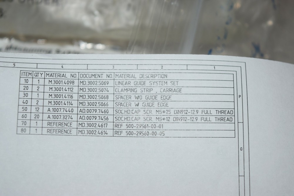 THK M.3001.4098 Linear Guide System