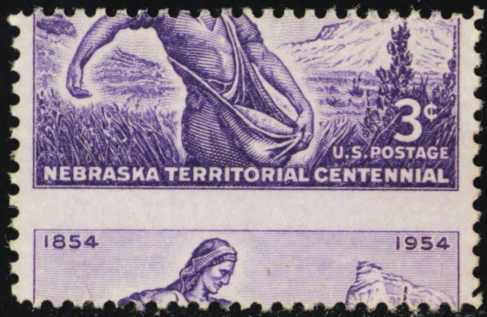 1060, Mint NH 3¢ Misperfed Error * Stuart Katz