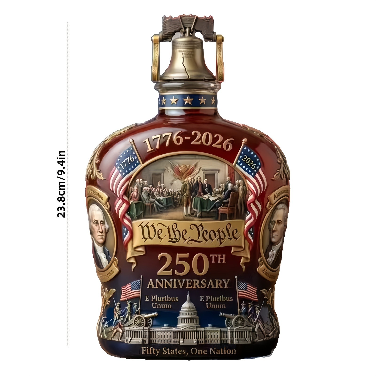 250th Anniversary Commemorative Whiskey Bottle | Collectible Edition Glass