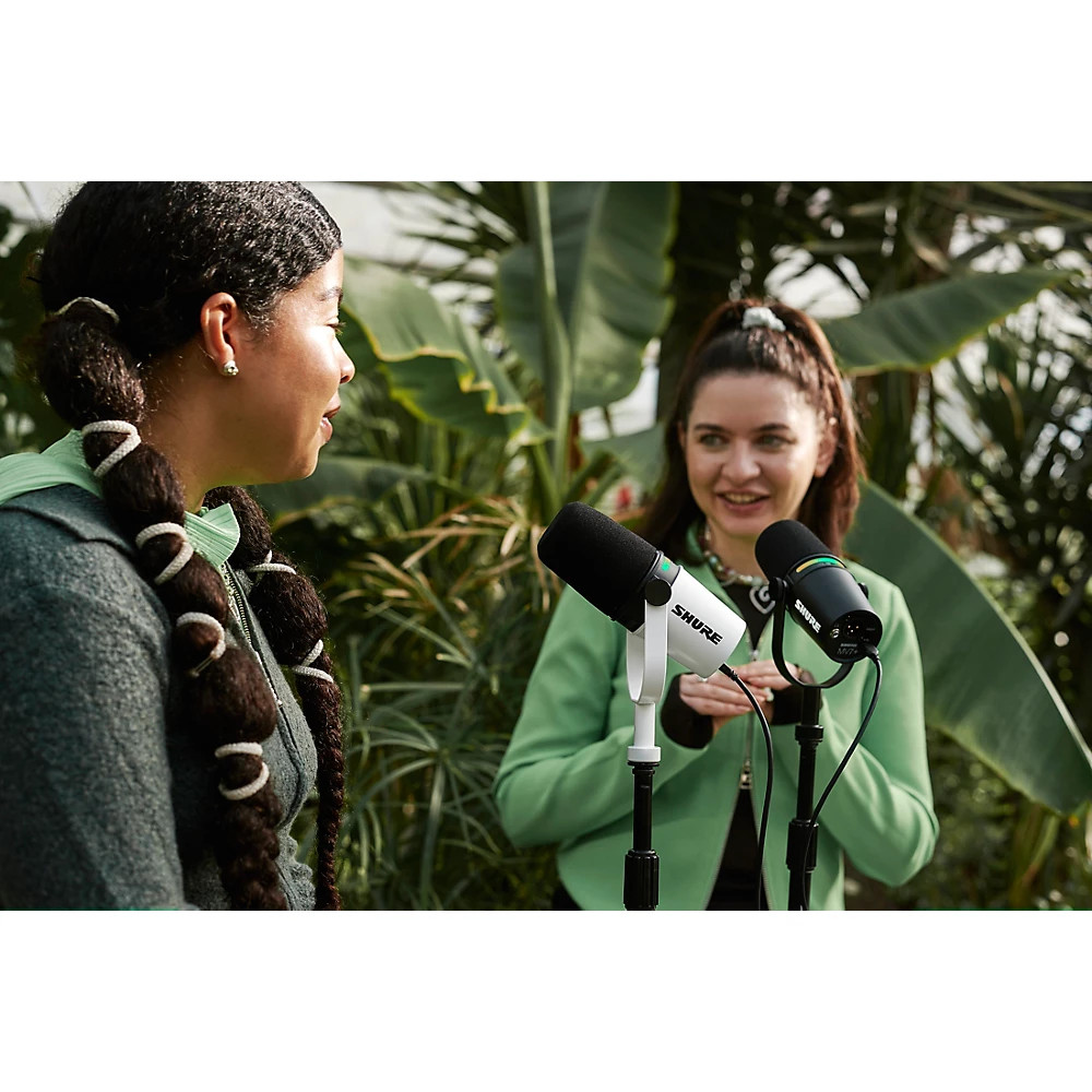 Shure MV7+ Podcast Microphone White