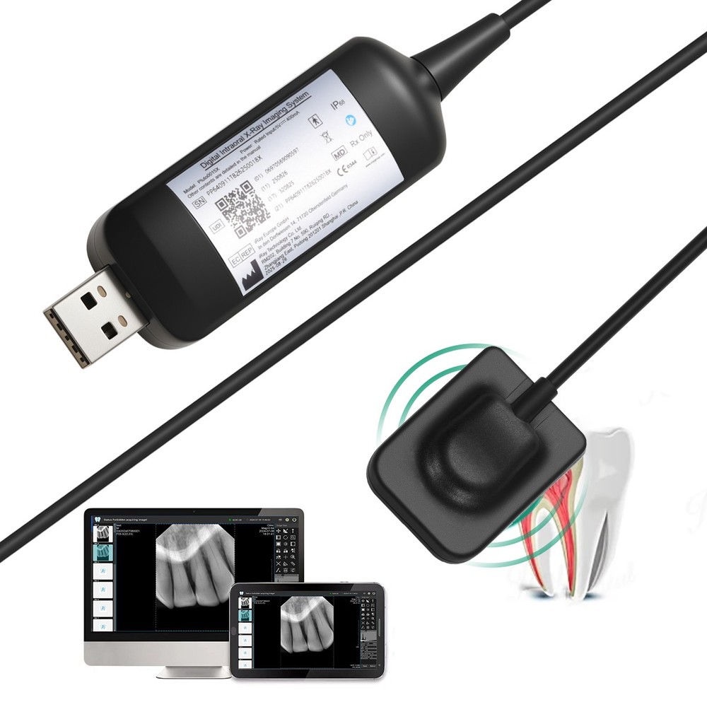 Dental X Mobile Unit System Ray Digital Machine High Frequency + Shield/Sensor