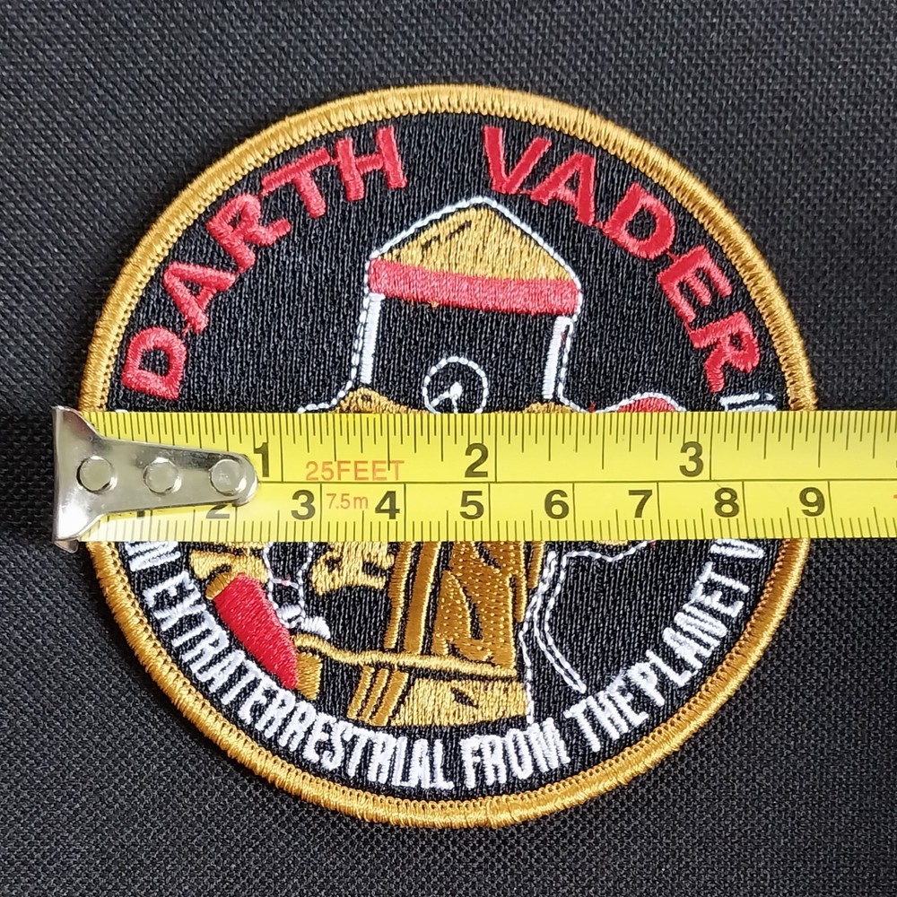 DARTH VADER ~ EXTRATERRESTRIAL Back to the Future Novelty Embroidered PATCH