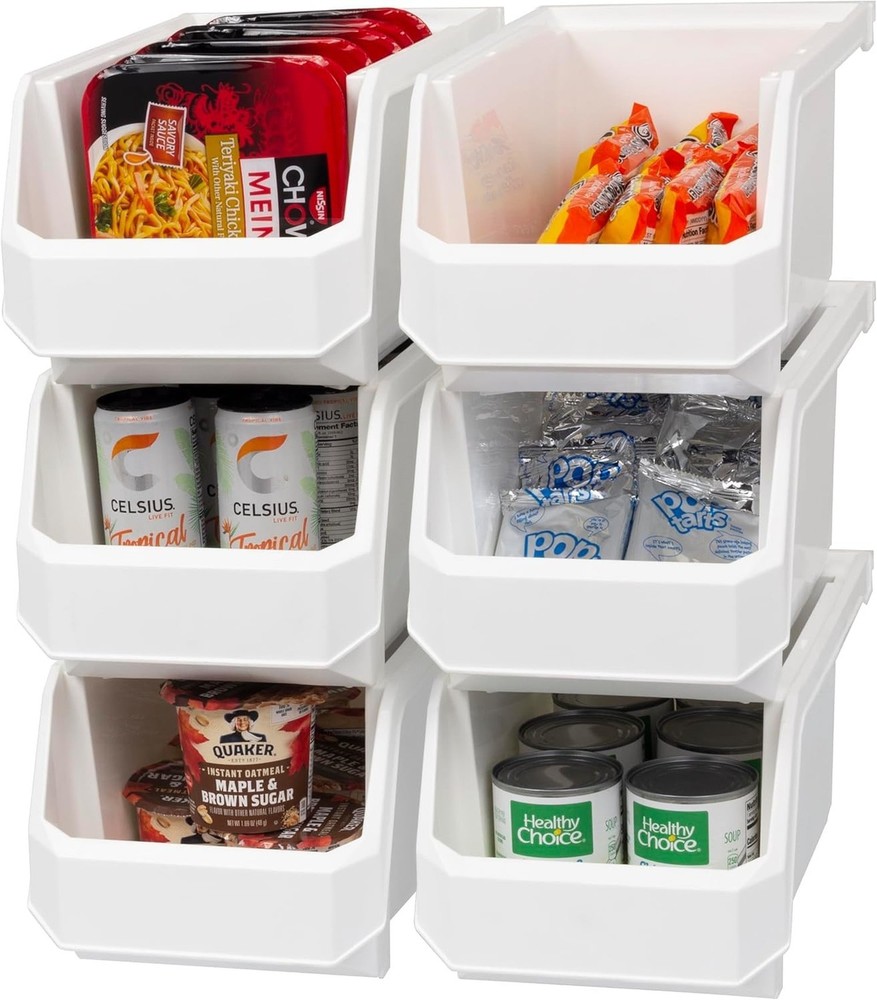 ReadySpace Large Plastic Containers for Organizing and Storage Bins for Close...