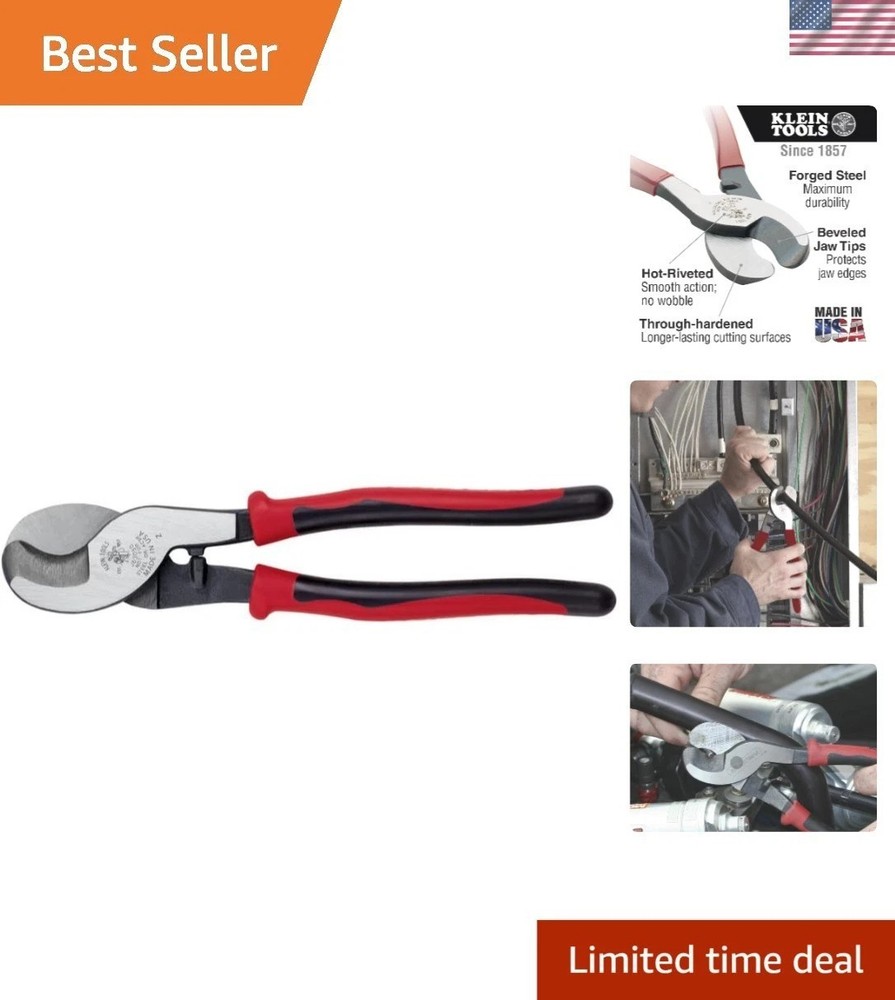 Klein Journeyman Cable Cutter: Durable, Precision Shear Type for Professionals