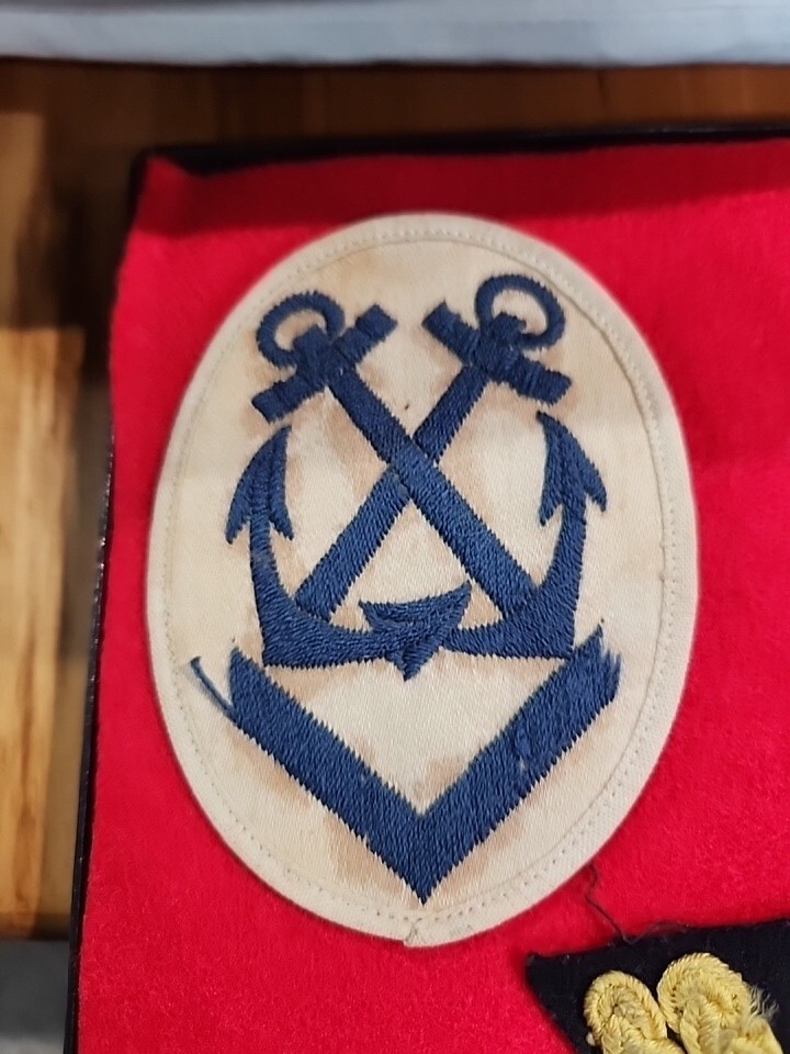 WWII German KREIGSMARIE Quartermaster 2nd/3rd Class Patch Original