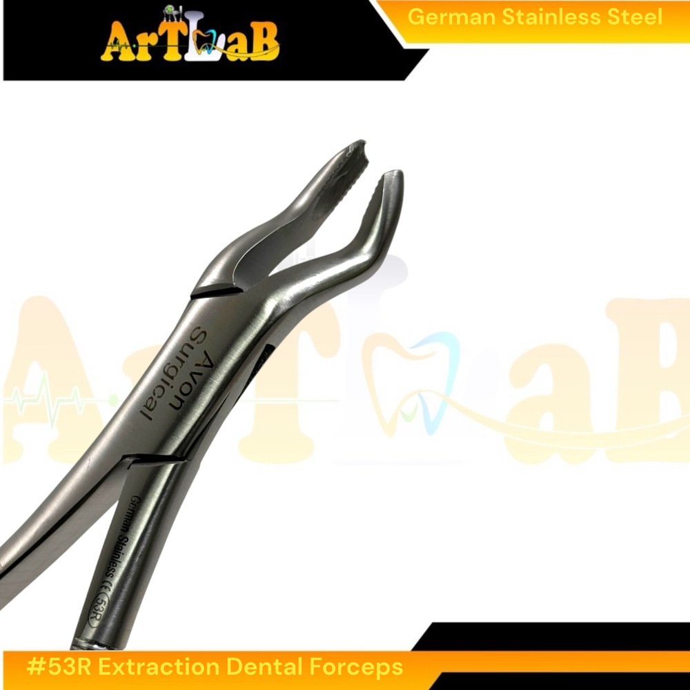 2PK - Molar Extraction Forceps #53L & 53R - Upper Left & Right - Serrated