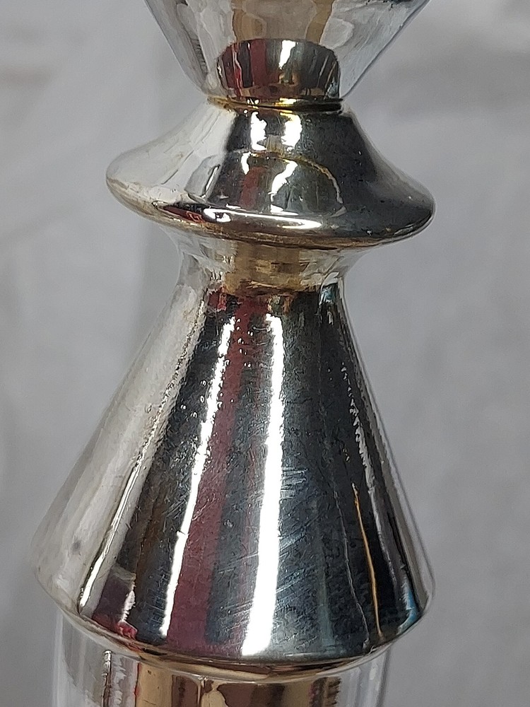 Davco Silverplate Taper Candle Candlesticks Elegant Scroll Design Table Decor