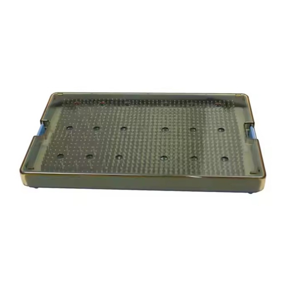 Single Layer Dental Silicone Sterilization Tray Case Disinfection Box Medium