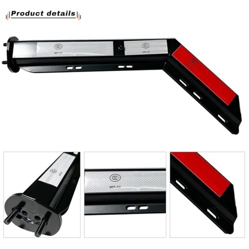 2 Pack Angled Mudflap Hangers Brackets Mud Flap Holder Mounting Kit 30" Length